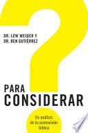 libro Para Considerar