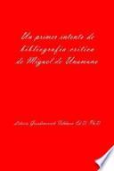 Un Primer Intento De Bibliografia Critica De Miguel De Unamuno