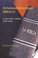 Fundamentalismo Biblico