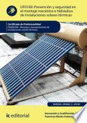 libro Prevención Y Seguridad En El Montaje Mecánico E Hidráulico De Instalaciones Solares Térmicas. Enae0208