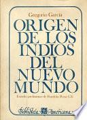 Origen De Los Indios Del Nuevo Mundo